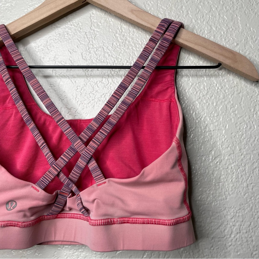 Lululemon Energy Bra Strappy Cross-Strap Sports Bra Size 6 - Picture 9 of 14